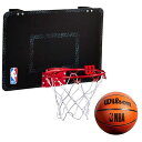 ウイルソン メンズ レディース ジュニア NBA フォージ バスケットボール ミニフープ バスケットボール ミニゴール 30チームのステッカー入り ブラック 黒...