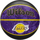 7号球 ウイルソン メンズ レディース NBA チーム タイダイ TEAM TIEDYE ロサンゼルス・レイカーズ バスケットボール ラバー バスケットボール 送料無料 Wilson WTB1500XBL(4)