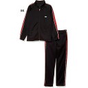 上下セット フィラ ジュニア キッズ ジャージ トップス パンツ ズボン ボトムス フィットネス トレーニングウェア セットアップ 長袖 ロングパンツ ブラック...