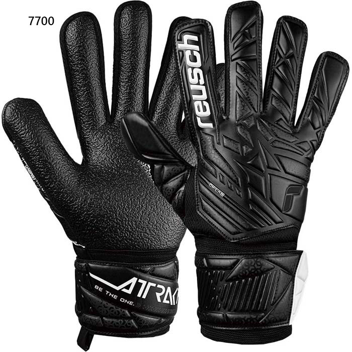 ロイシュ メンズ レディース アトラクト レジスト サッカー ゴールキーパーグローブ GK手袋 ブラック 黒 送料無料 reusch 5560615