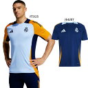 アディダス メンズ レアル・マドリード ティロ 24 コンペティション トレーニングジャージー サッカーウェア フットサルウェア トップス 半袖 ブルー 青 送...