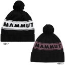 マムート メンズ レディース ピークス ビーニーPeaks Beanie 帽子 スキー スノーボード ニット帽 防寒 保温 ロゴ アウトドア ブラック 黒 送料...