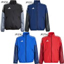 アディダス ジュニア キッズ ウィンドジャケット サッカーウェア フットサルウェア トップス 上着 アウター 長袖 ブラック 黒 ネイビー ブルー レッド 青 ...