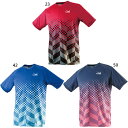 ヤサカ メンズ レディース ジュニア ドットグラデユニフォーム 卓球ウェア トップス 半袖Tシャツ ネイビー ブルー レッド 青 赤 送料無料 Yasaka Y...