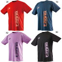 ヤサカ メンズ レディース ロゴにゃんこTシャツV 卓球ウェア トップス 半袖Tシャツ ブラック 黒 ネイビー レッド 赤 送料無料 Yasaka Y-855