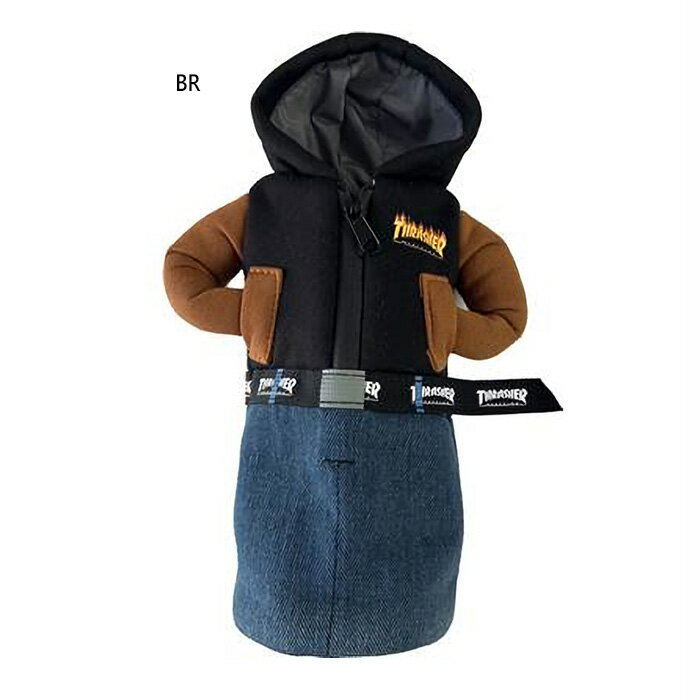 スラッシャー メンズ レディース ボトルホルダー アウトドア用品 ペットボトルカバー ブラウン 茶色 送料無料 THRASHER THPHL0002