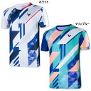 ビクター メンズ レディース ゲームシャツ テニス バドミントンウェア トップス 日本バドミントン協会検定合格品 半袖 ホワイト 白 ブルー 青 送料無料 VI...