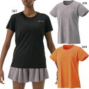 ヨネックス レディース ドライTシャツ テニス バドミントンウェア トップス ブラック 黒 グレー オレンジ 灰色 送料無料 YONEX 16814