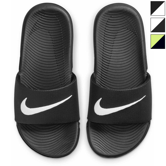ナイキ ジュニア キッズ カワ スライド シャワーサンダル ホワイト 白 ブラック 黒 送料無料 NIKE 819352