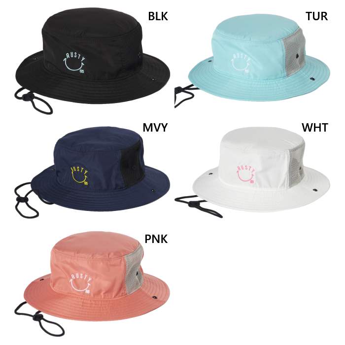 ラスティ ジュニア キッズ サーフハット 帽子 カジュアル 海水浴 プール ホワイト 白 ブラック 黒 ネイビー ブルー 青 ピンク 送料無料 RUSTY 964906