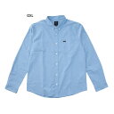 ルーカ メンズ ストレッチ ロングスリーブシャツ THATLL DO STRETCH LS WOVEN アウトドアウェア トップス 長袖 ブルー 青 送料無料 RVCA VA BF041101(4)