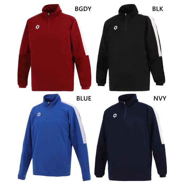 スフィーダ メンズ レディース BP ウォームアップハーフジップトップ サッカーウェア フットサルウェア トップス 長袖 ブラック 黒 ネイビー ブルー 青 送...