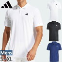 アディダス メンズ M テニス クラブ TENNIS CLUB S/S ポロシャツ テニス バドミントンウェア トップス 半袖 ワンポイント ホワイト 白 ブラ...