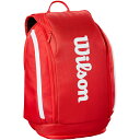 ウイルソン メンズ レディース スーパーツアー レッド バックパック Super Tour Red Backpack テニスバッグ 鞄 リュックサック デイパッ...
