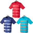 ダンロップ メンズ レディース ゲームシャツ GAME SHIRT テニス バドミントンウェア トップス 半袖 ネイビー ブルー レッド 青 赤 送料無料 DU...