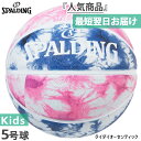5号球 スポルディング ジュニア キッズ タイダイオーセンティック バスケットボール 屋外用 送料無料 SPALDING 84-499J