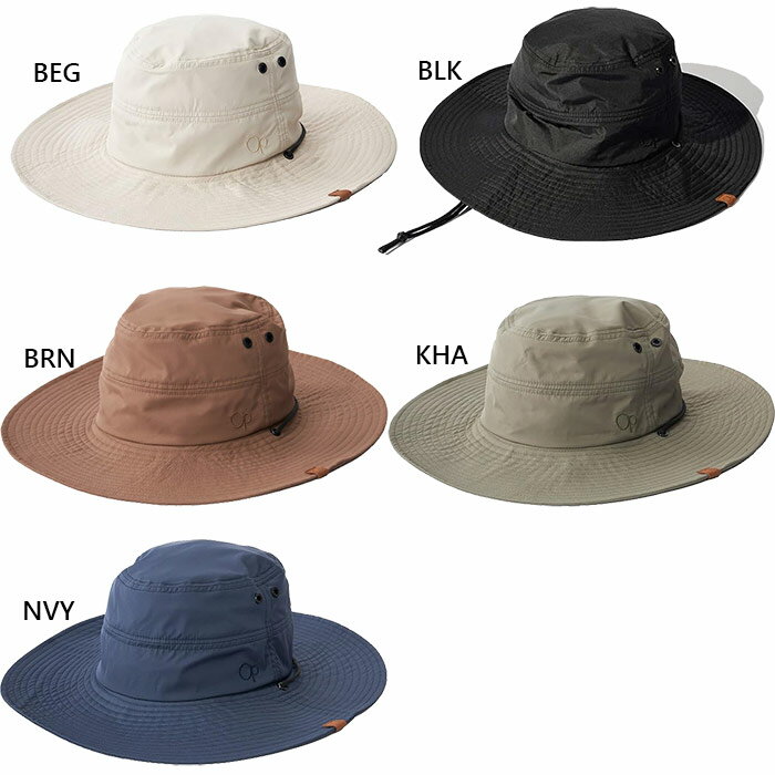オーシャンパシフィック レディース ハット 帽子 日除け 撥水ハット ブラック 黒 ネイビー ブラウン ベージュ カーキ 茶色 送料無料 Ocean Pacific OP 523900