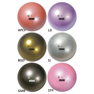 18.5cm ササキ レディース メタリックボール M-207M-F スポーツ用具 新体操 手具 日本体操協会検定品 ブラック 黒 ピンク シルバー 送料無料 SASAKI M207MF