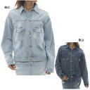 ビラボン レディース デニムジャケット BEACH LOVER JEANS DENIM JACKET カジュアルウェア トップス ブルー 青 送料無料 BILLABONG BF013752