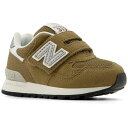 全2色 W幅 ニューバランス ベビー キッズ NB 313 スニーカー シューズ 運動靴 ベルクロ マジックテープ ローカット ブラウン 茶色 送料無料 New Balance IO313TH2W