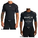 ルーカ メンズ ラッシュガード SPORT RASHGUARD SS カジュアル水着 ラッシュガード 日焼け対策 紫外線対策 マリンスポーツ 海水浴 プール ブラック 黒 送料無料 RVCA VA BF04A889