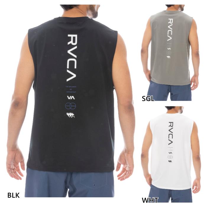 水陸両用 ルーカ メンズ サーフタンクトップ ILL RVCA ESCAPE SFTT カジュアルウェア トップス フィットネス トレーニングウェア ラッシュガード ホワイト 白 ブラック 黒 送料無料 RVCA VA BF041878