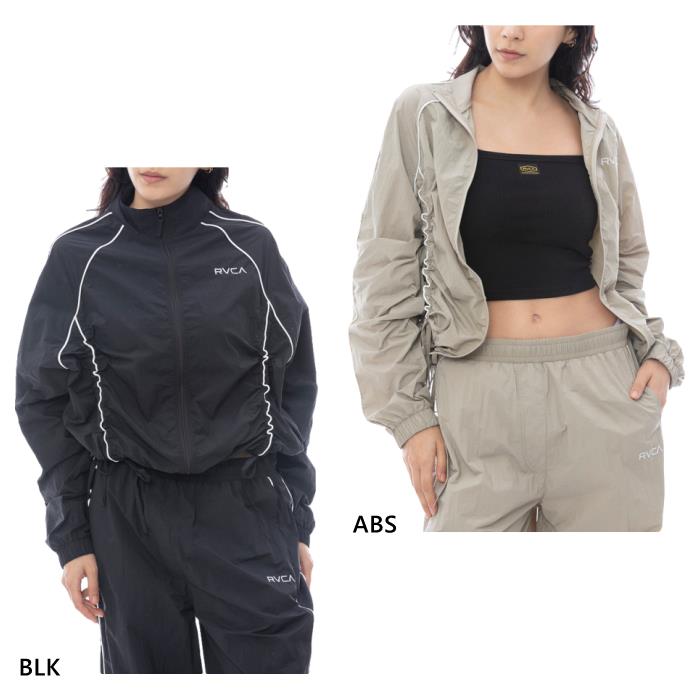 ルーカ レディース ジャケット MINI RVCA TRACK JUMPER カジュアルウェア トップス 上着 アウター ブラック 黒 送料無料 RVCA VA BF043755