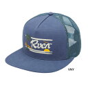 ルーカ メンズ メッシュキャップ EXOTICA TRUCKER 帽子 ストリート カジュアル ロゴ プリント グラフィック ネイビー 送料無料 RVCA VA...