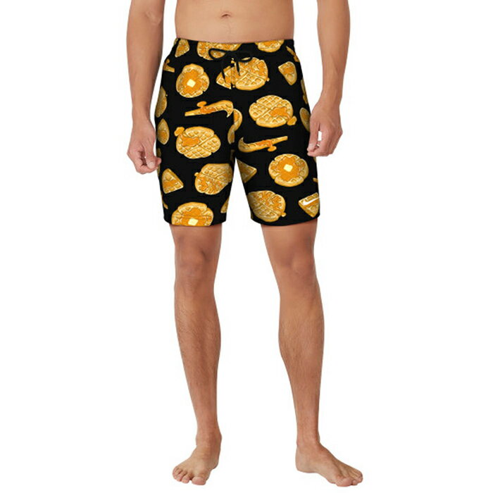 ナイキ メンズ プリントストレッチ7ボレーショーツ カジュアル水着 トランクス ブラック 黒 グレー ブラウン グリーン 茶色 灰色 緑 送料無料 NIKE NESSF552