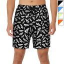 ナイキ メンズ AF1プリント7 ボレーショーツ カジュアル水着 トランクス ブラック 黒 ブルー 青 オレンジ 送料無料 NIKE NESSF516