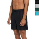 ナイキ メンズ スニーカーエンブロイデッド7ボレーショーツ カジュアル水着 トランクス ブラック 黒 グレー グリーン 灰色 緑 送料無料 NIKE NESSF...