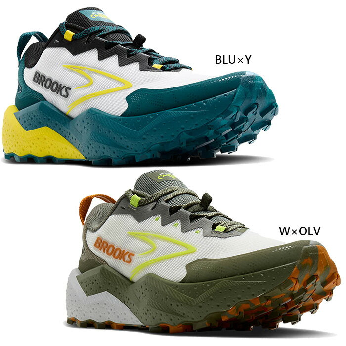 送料無料 登山・トレッキングシューズ BMM4403 D幅 レギュラー幅 ブルックス メンズ カルデラ8 Caldera8 トレイルランニングシューズ トレラン ホワイト 白 ブルー 青 送料無料 BROOKS BMM4403