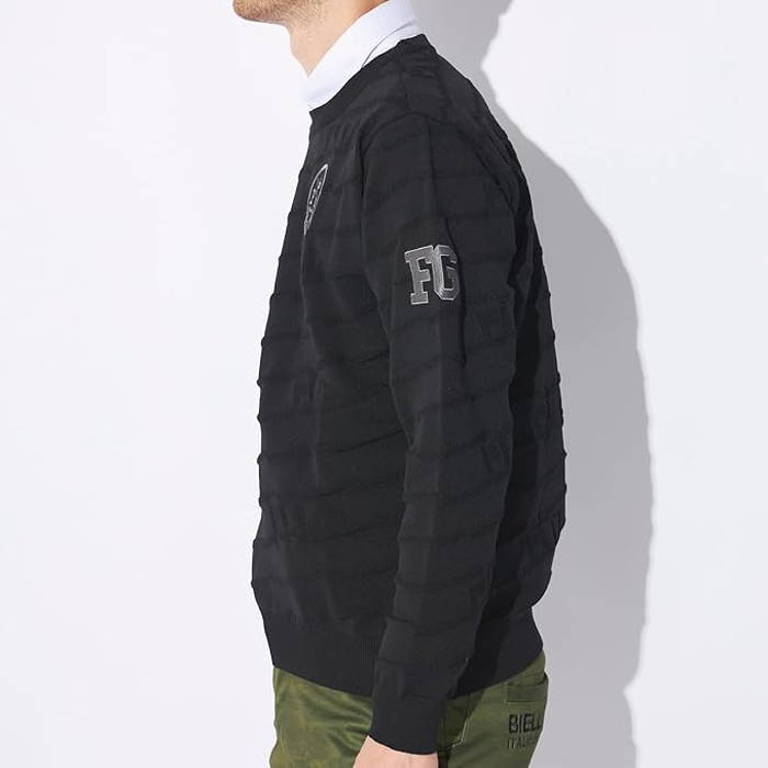 フィラ ゴルフ メンズ 軽量ニット セーター ゴルフウェア トップス 長袖 ホワイト 白 ブラック 黒 グレー ネイビー 灰色 送料無料 FILA GOLF 784701