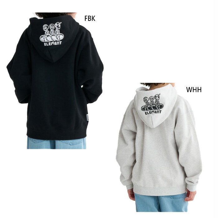 樂天商城 - エレメント ジュニア キッズ ティンバー TIMBER 3 ZIP HOOD YO パーカー パーカー トップス カジュアルウェア 長袖 ジップアップ ホワイト 白 ブラック 黒 送料無料 ELEMENT BF026020