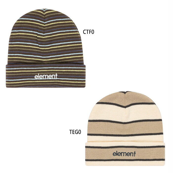 Rakuten - エレメント メンズ ミッド ローケース MID LOWCASE BEANIE S ビーニー 帽子 カジュアル ニット帽 ブラウン ベージュ 茶色 送料無料 ELEMENT BF022980