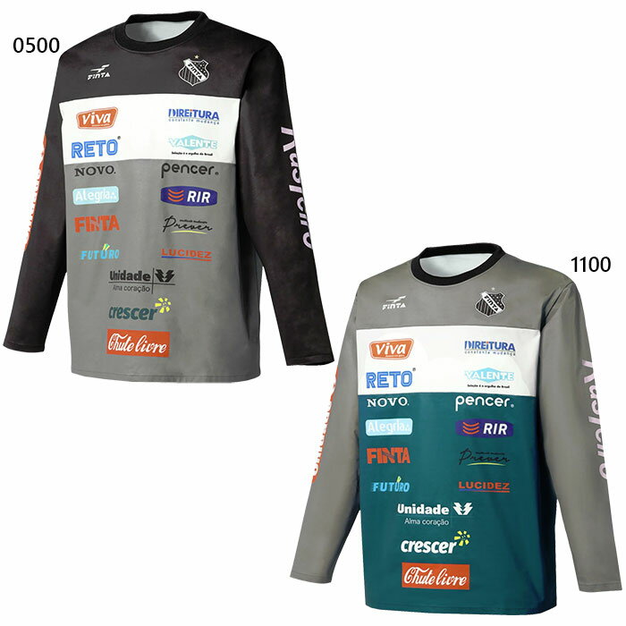 フィンタ メンズ レコルダーレ ウーブントップ サッカーウェア フットサルウェア トップス 長袖 カジュアル プルオーバー ブラック 黒 ネイビー 送料無料 FINTA FT4501