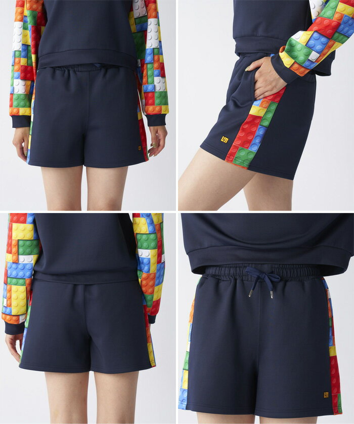 ラウドマウス レディース ダンボールニットショートパンツ ゴルフウェア ボトムス UVカット 送料無料 LOUDMOUTH 775353