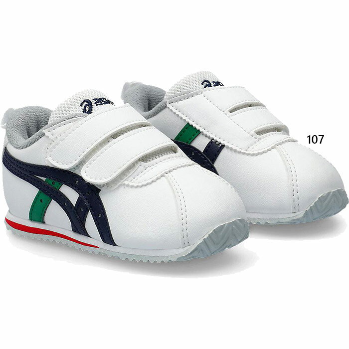 アシックス スクスク ベビー キッズ コトラ BABY SL 2 スクスク SUKU 2 スニーカー シューズ 運動靴 ベルクロ マジックテープ ホワイト 白 ...