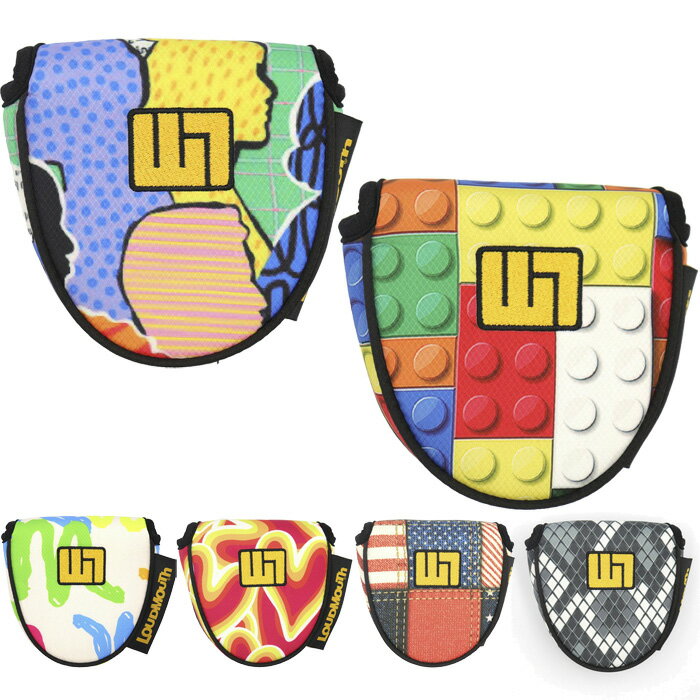 ラウドマウス メンズ レディース パターカバー MT用 マレット型 ゴルフ用品 ヘッドカバー 送料無料 LOUDMOUTH 775989
