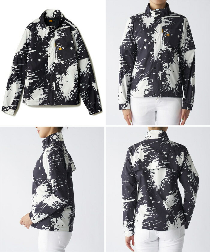 ラウドマウス レディース 4WAYストレッチブルゾン 袖取り外し可能 ゴルフウェア トップス 長袖 撥水 送料無料 LOUDMOUTH 775250