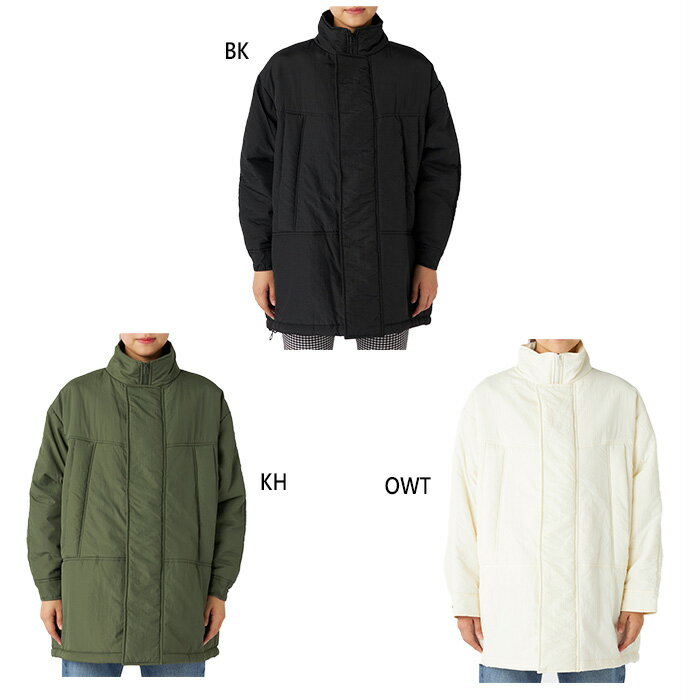 オーシャンパシフィック レディース ミドル丈 中綿モンスタージャケット カジュアルウェア 上着 アウター トップス 長袖 ホワイト 白 ブラック 黒 カーキ 送料無料 Ocean Pacific OP 555202