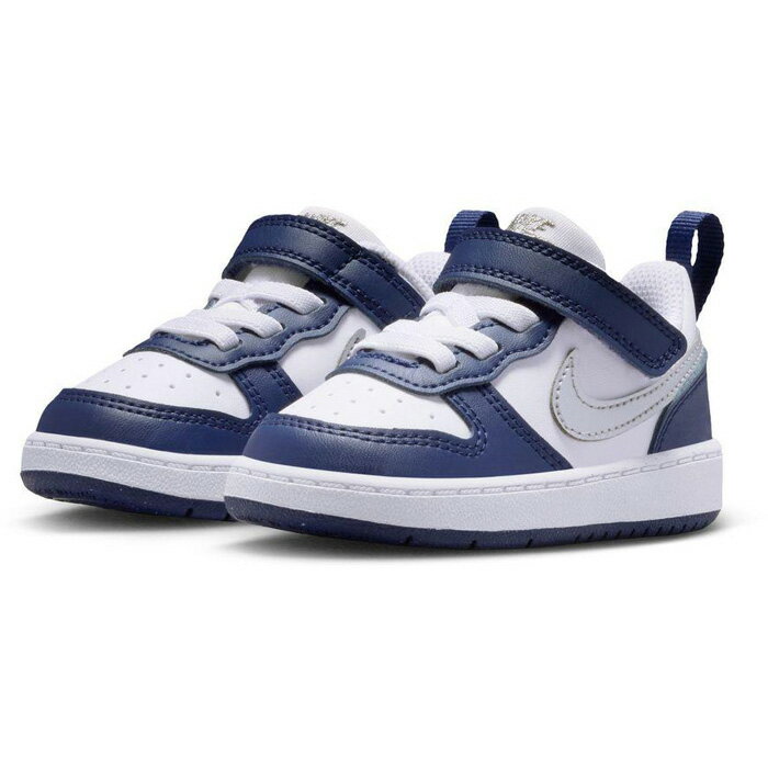 ナイキ ベビー キッズ コート ボロー LOW リクラフト TD スニーカー シューズ 運動靴 ローカット マジックテープ ベルクロ カジュアル ホワイト 白 送料無料 NIKE DV5458