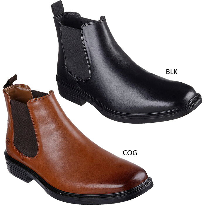 スケッチャーズ メンズ ミラー ボリス MILLER-BORIS サイドゴアブーツ カジュアルシューズ ブラック 黒..