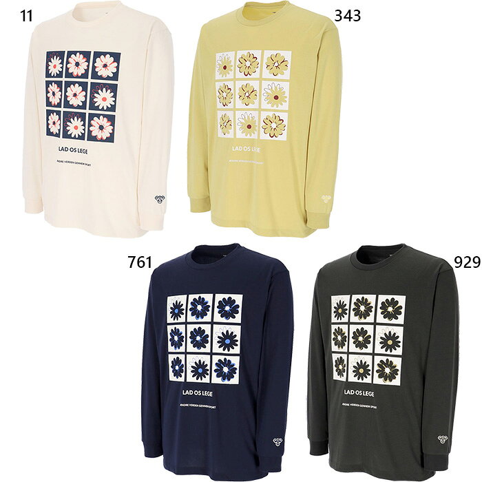 Other - ヒュンメル メンズ レディース 長袖Tシャツ ロンT トップス 吸汗速乾 カジュアル ホワイト 白 ブラック 黒 ネイビー イエロー 黄色 送料無料 hummel HAP7230