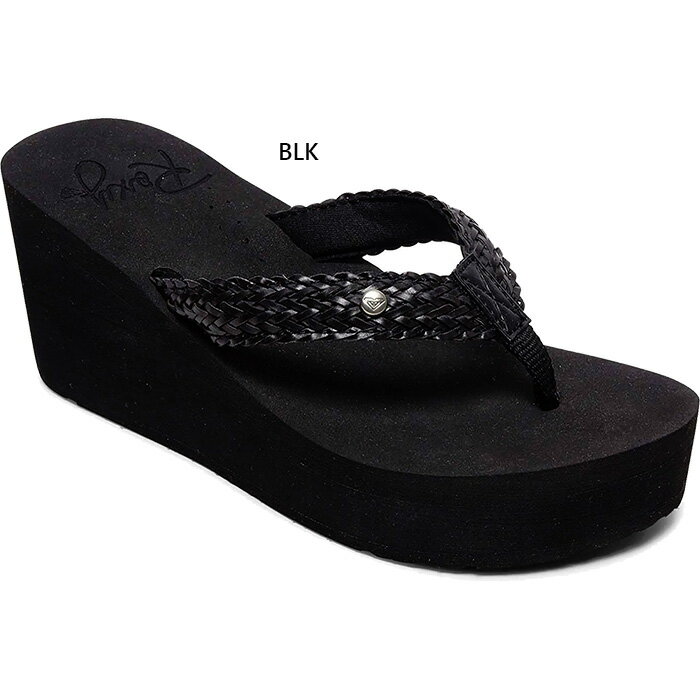 ロキシー レディース MELLIE サンダル トングサンダル シューズ 厚底 カジュアル ブラック 黒 送料無料 ROXY ARSD251859