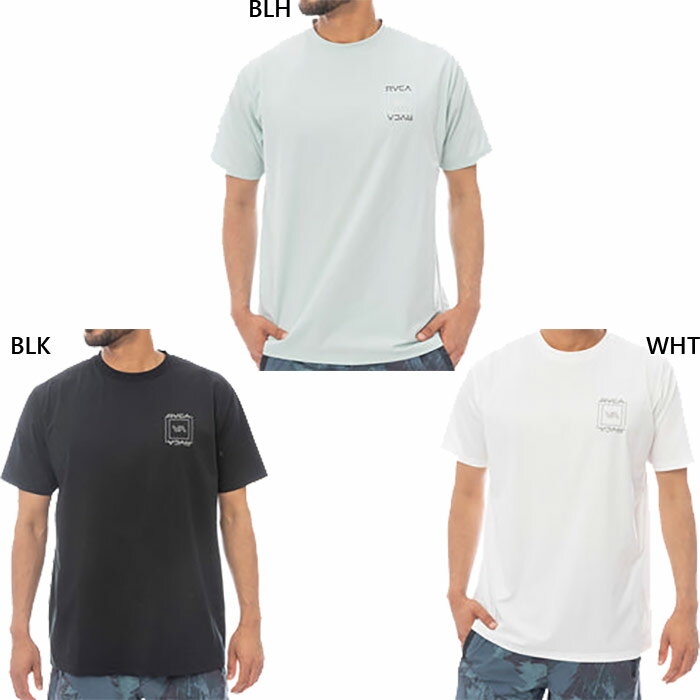 ルーカ メンズ エスケープ スクエア ILL ESCAPE SQUARE SFST サーフTシャツ 半袖Tシャツ トップス カジュアルウェア ホワイト 白 ブラック 黒 ブルー 青 送料無料 RVCA VA BF041870