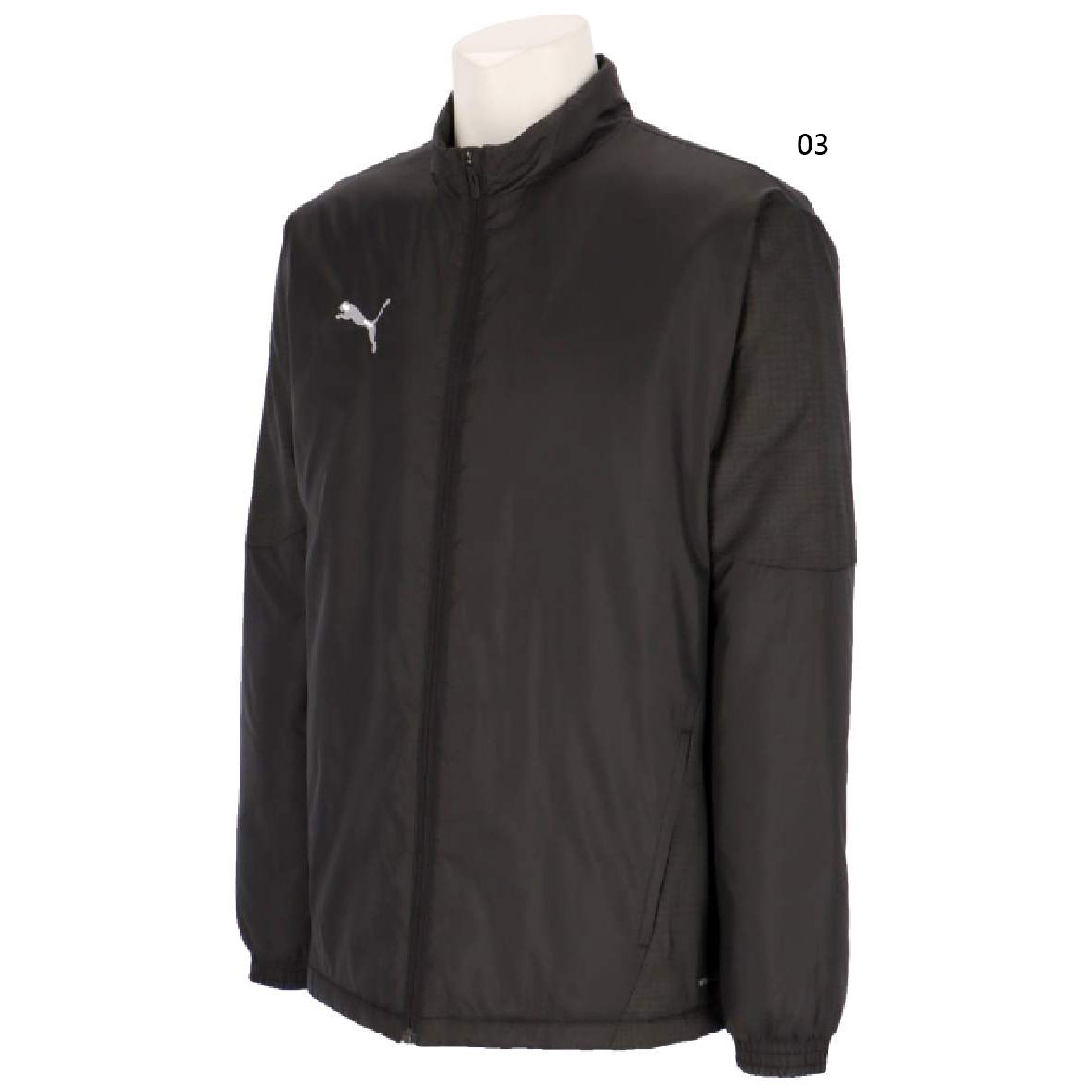 プーマ メンズ チームカップ teamCUP パテッド ウーブン JKT サッカーウェア フットサルウェア トップス 上着 アウター 長袖 ブラック 黒 送料無料 PUMA 660402