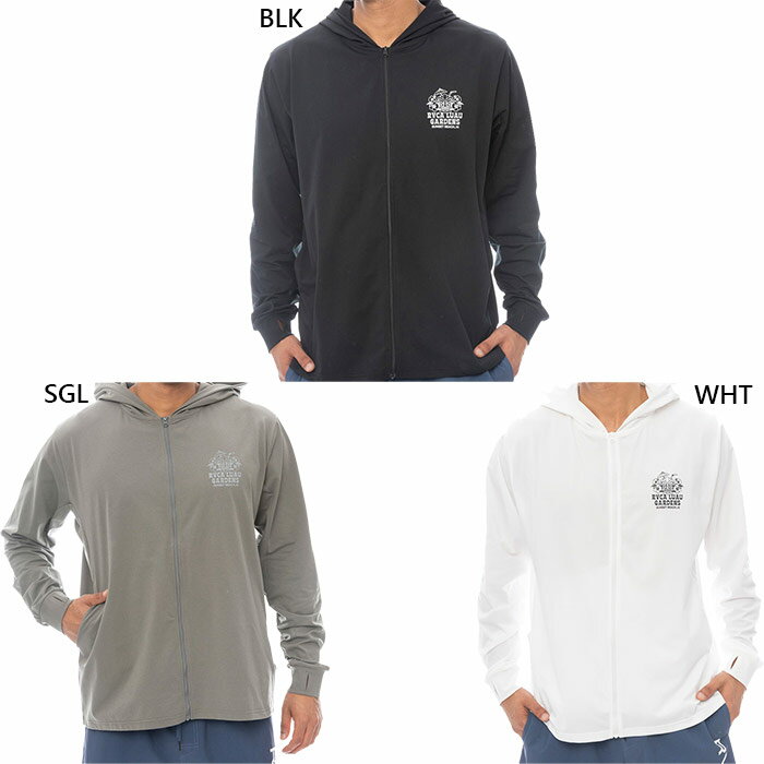 ルーカ メンズ ILL RVCA GARDENS SFHD 長袖サーフTシャツ スイムウエア スイミング 水泳 長袖 ホワイト 白 ブラック 黒 送料無料 RVCA VA BF041874