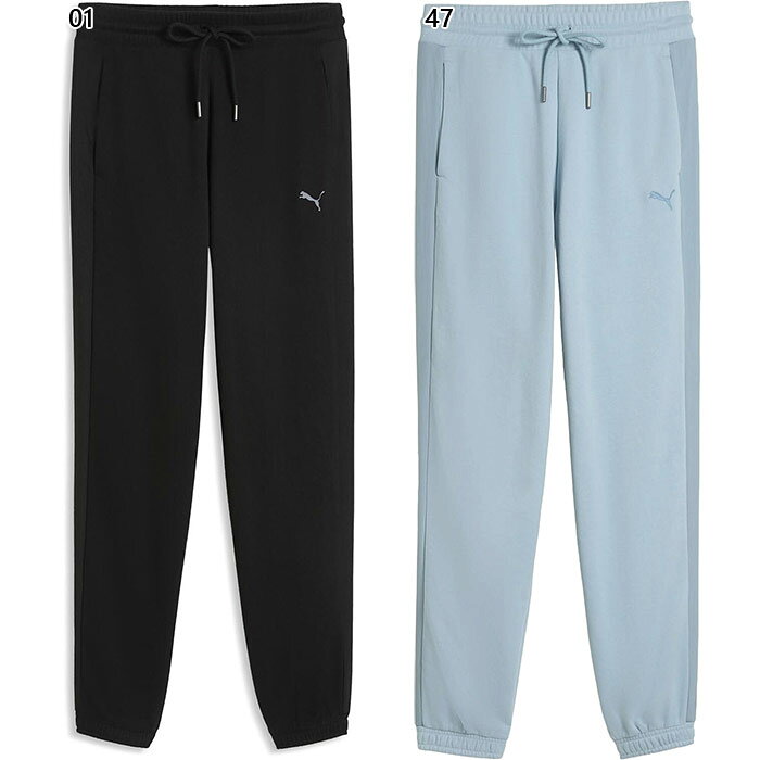 Pants - プーマ レディース HER コンフォート ハイウェスト スウェットPT TR フィットネス トレーニングウェア ボトムス ロングパンツ ブラック 黒 送料無料 PUMA 694104