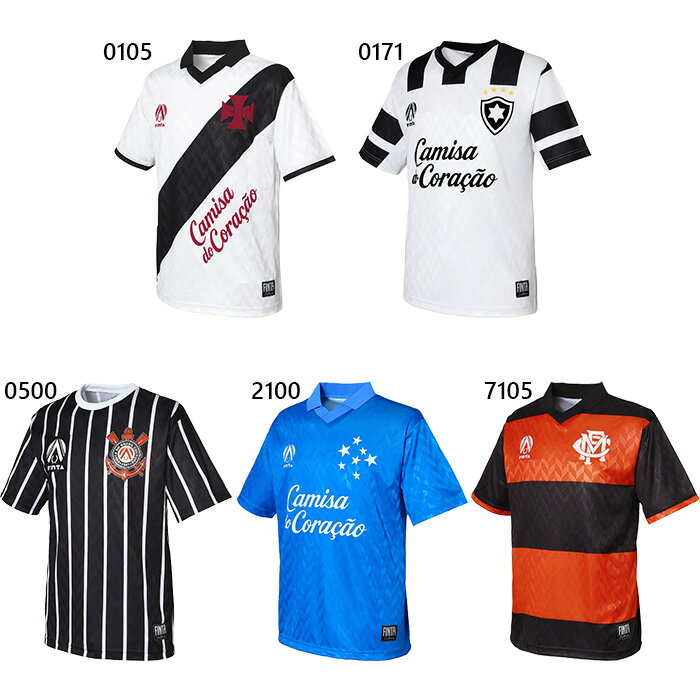 其它 - フィンタ メンズ レコルダーレクラシコプラクティスシャツ サッカーウェア フットサルウェア トップス 半袖 ホワイト 白 ブラック 黒 ブルー レッド 青 赤 送料無料 FINTA FT4607